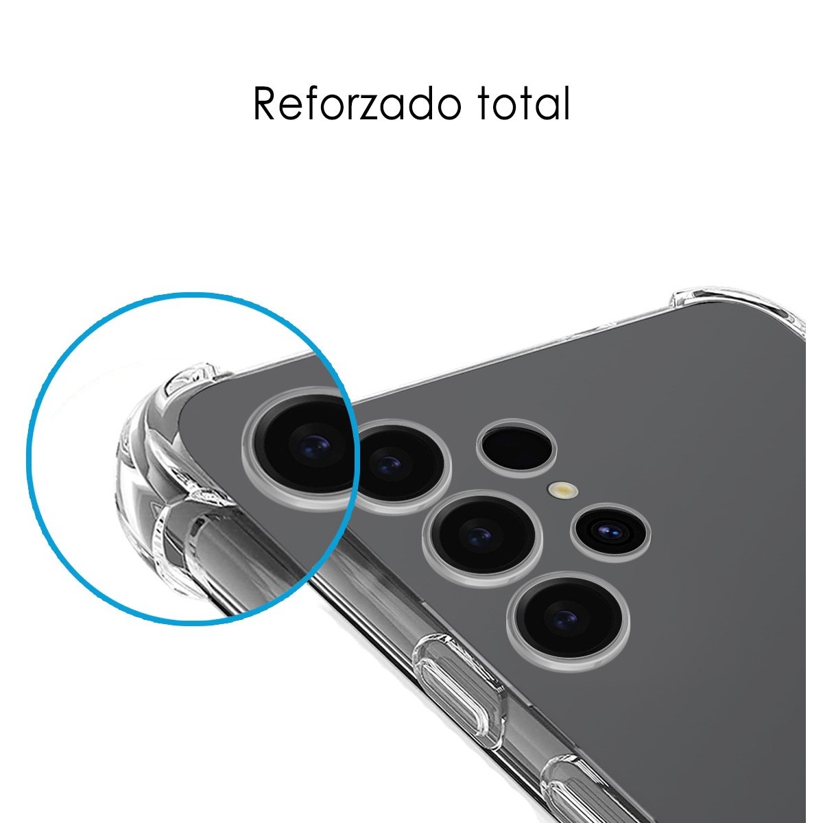 Funda Silicona Antigolpes Transparente para Samsung Galaxy S23 Ultra 5G