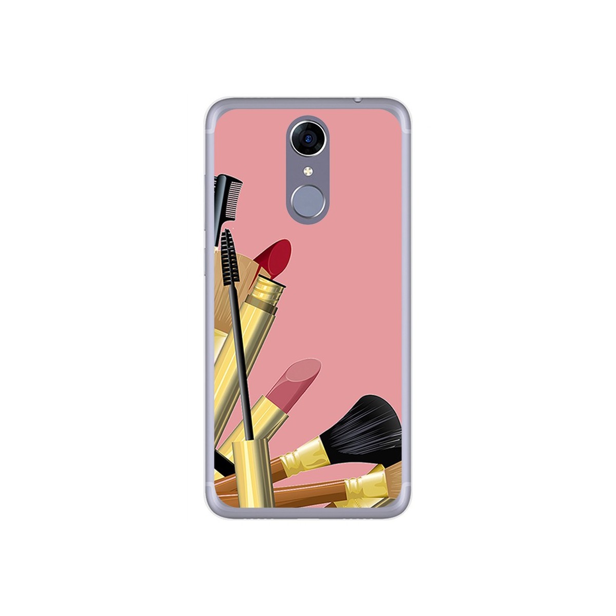 Funda Gel Tpu para Cubot Note Plus Diseño Brochas Dibujos