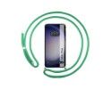 Funda Colgante Transparente para Samsung Galaxy S23+ Plus 5G con Cordon Verde Agua