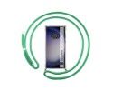 Funda Colgante Transparente para Samsung Galaxy S23 Ultra 5G con Cordon Verde Agua