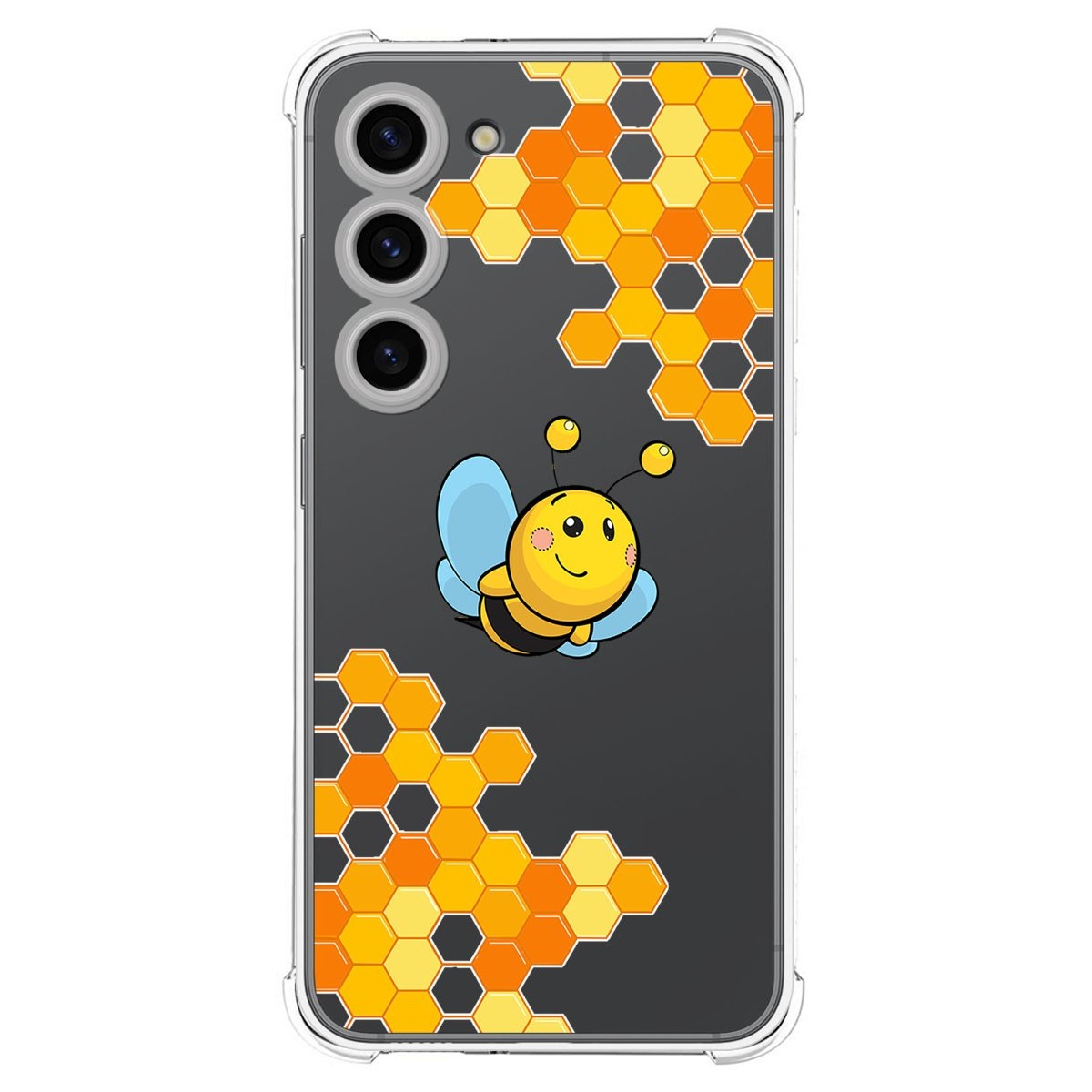 Funda Silicona Antigolpes para Samsung Galaxy S23 5G diseño Abeja Dibujos