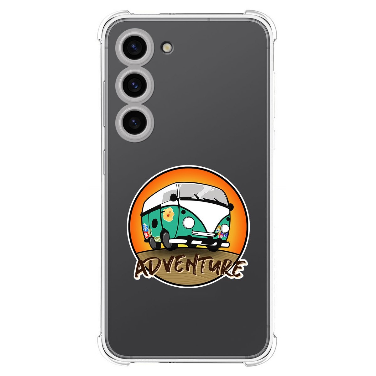 Funda Silicona Antigolpes para Samsung Galaxy S23 5G diseño Adventure Dibujos