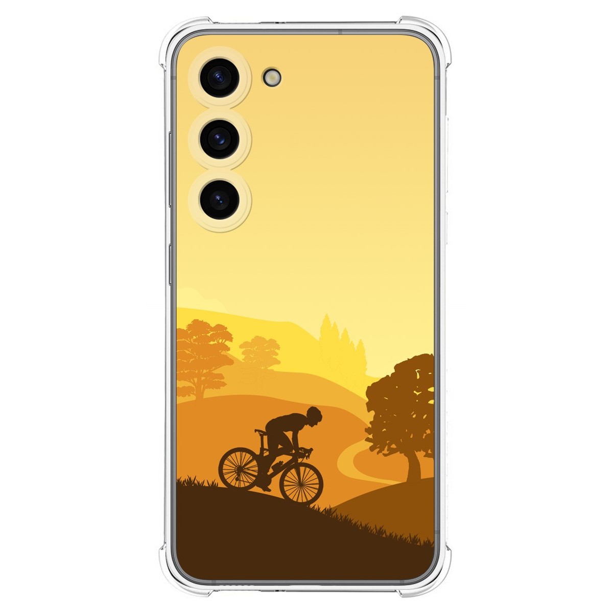Funda Silicona Antigolpes para Samsung Galaxy S23 5G diseño Ciclista Dibujos