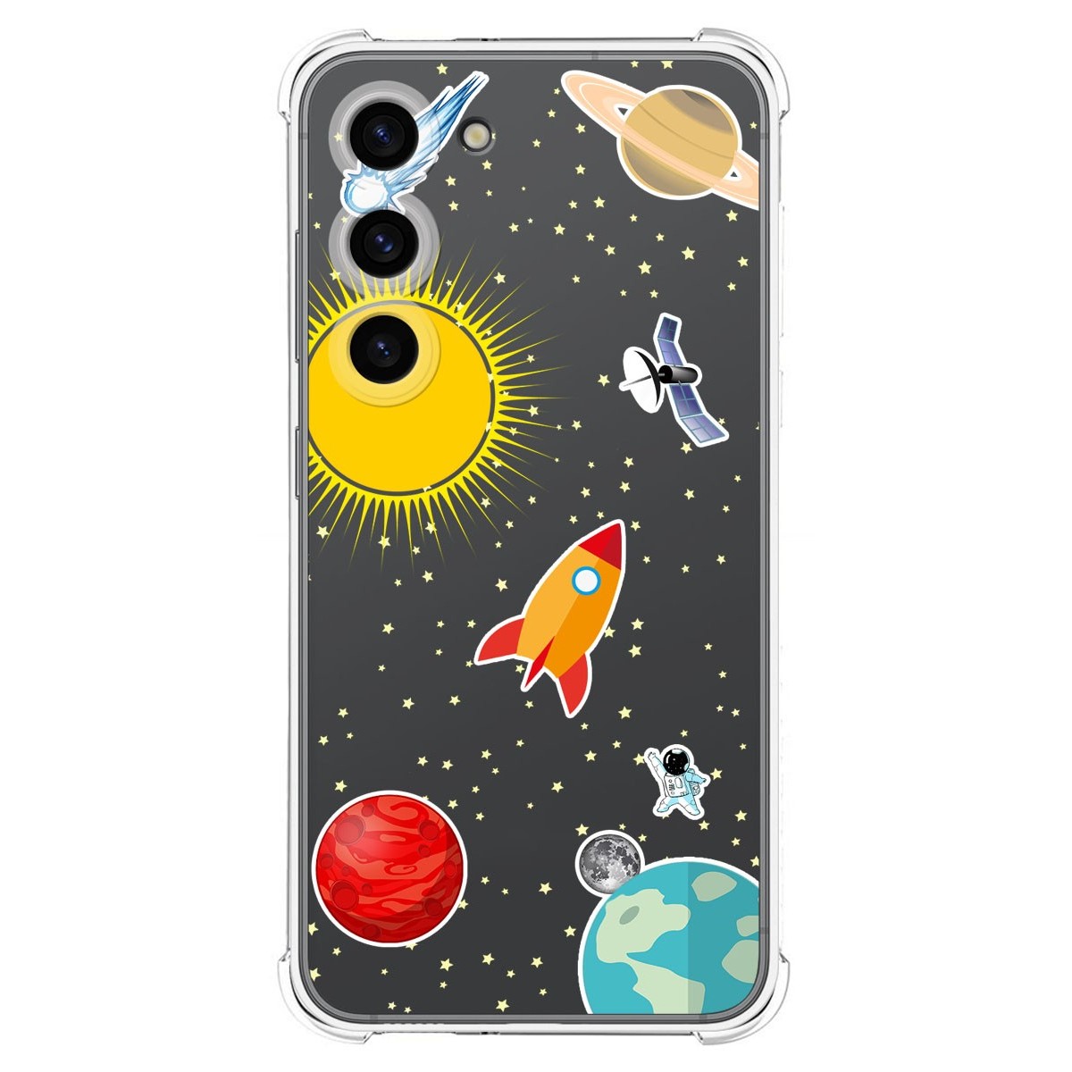 Funda Silicona Antigolpes para Samsung Galaxy S23 5G diseño Espacio Dibujos