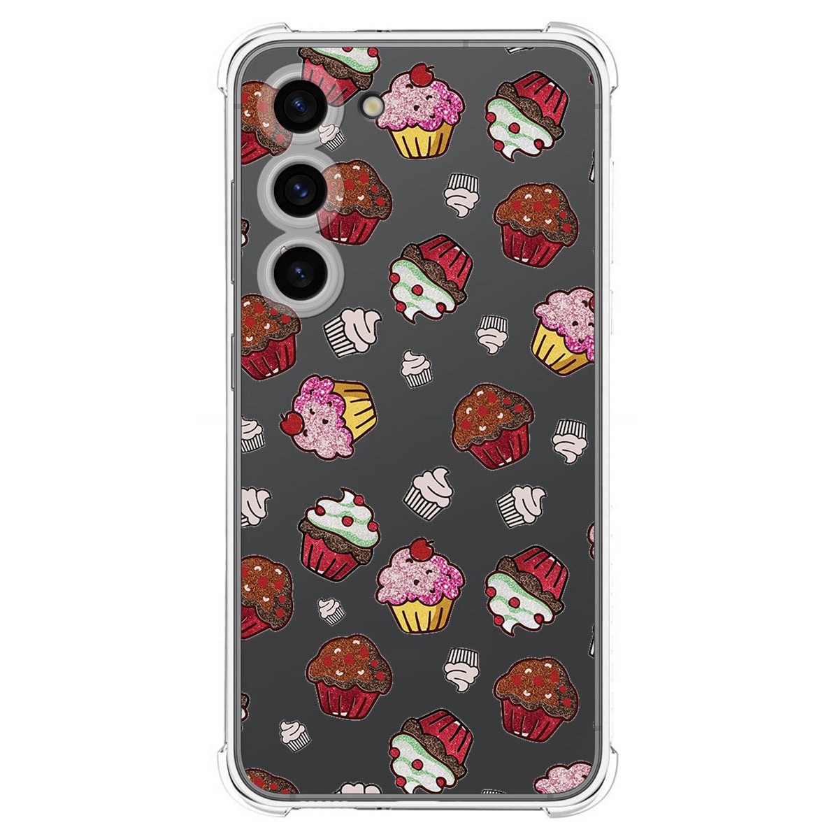 Funda Silicona Antigolpes para Samsung Galaxy S23 5G diseño Muffins Dibujos