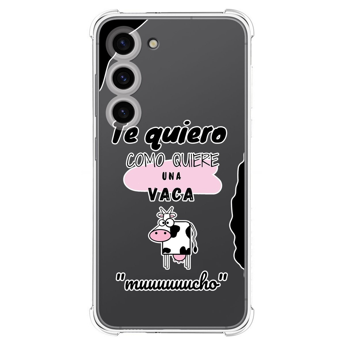 Funda Silicona Antigolpes para Samsung Galaxy S23 5G diseño Vaca Dibujos