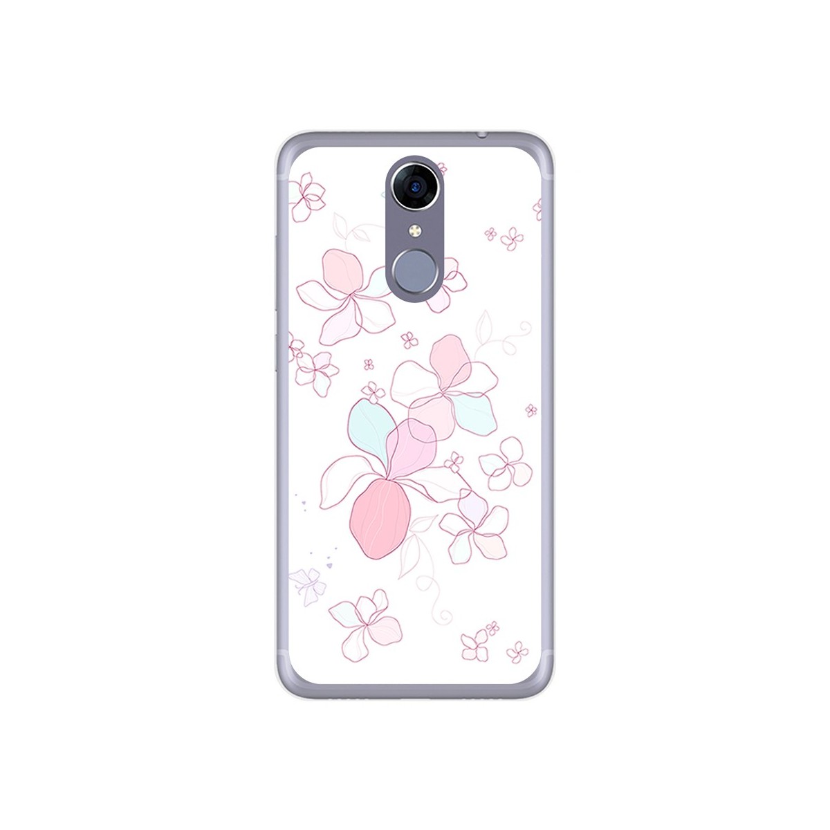Funda Gel Tpu para Cubot Note Plus Diseño Flores Minimal Dibujos