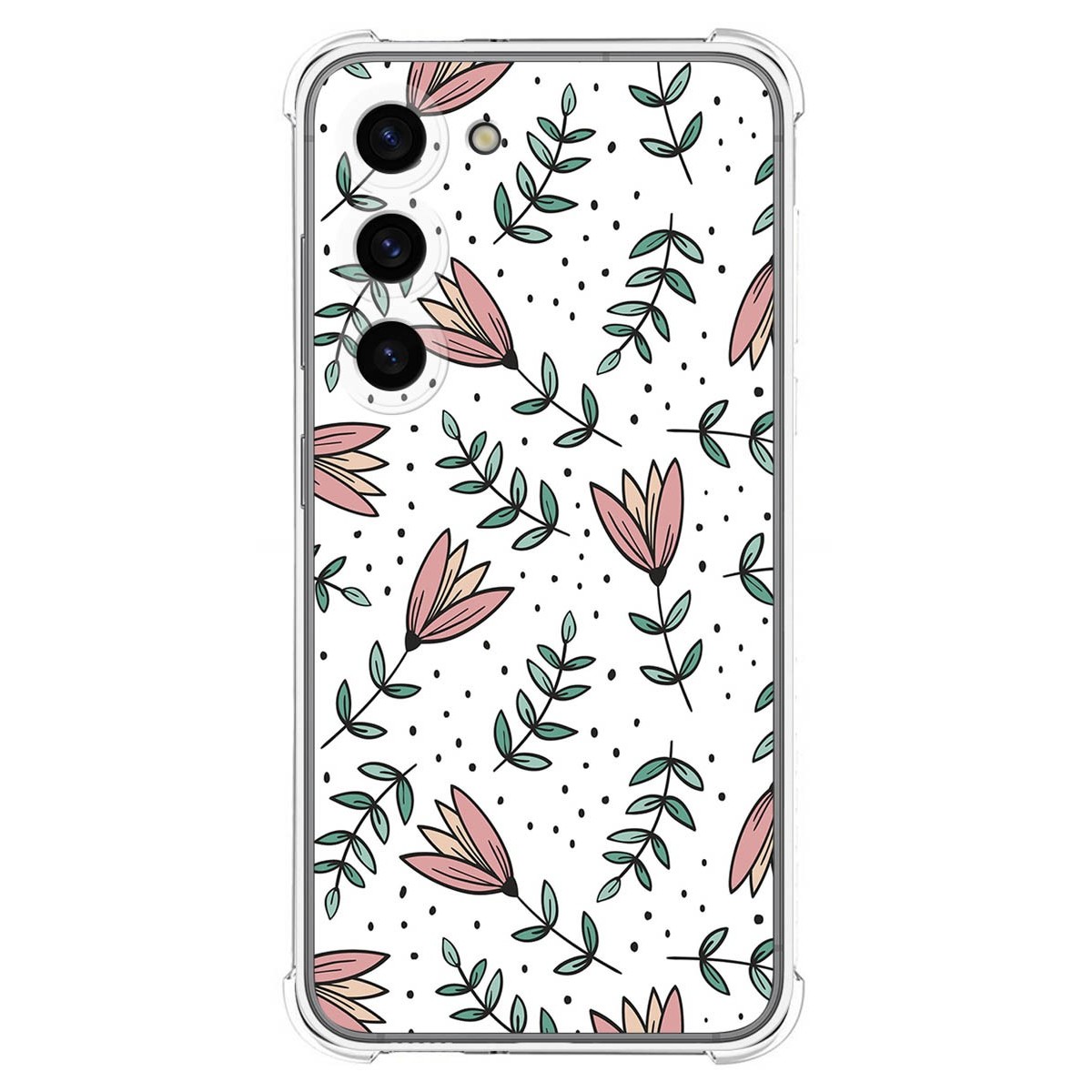 Funda Silicona Antigolpes para Samsung Galaxy S23 5G diseño Flores 01 Dibujos