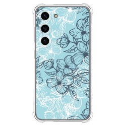 Funda Silicona Antigolpes para Samsung Galaxy S23 5G diseño Flores 03 Dibujos
