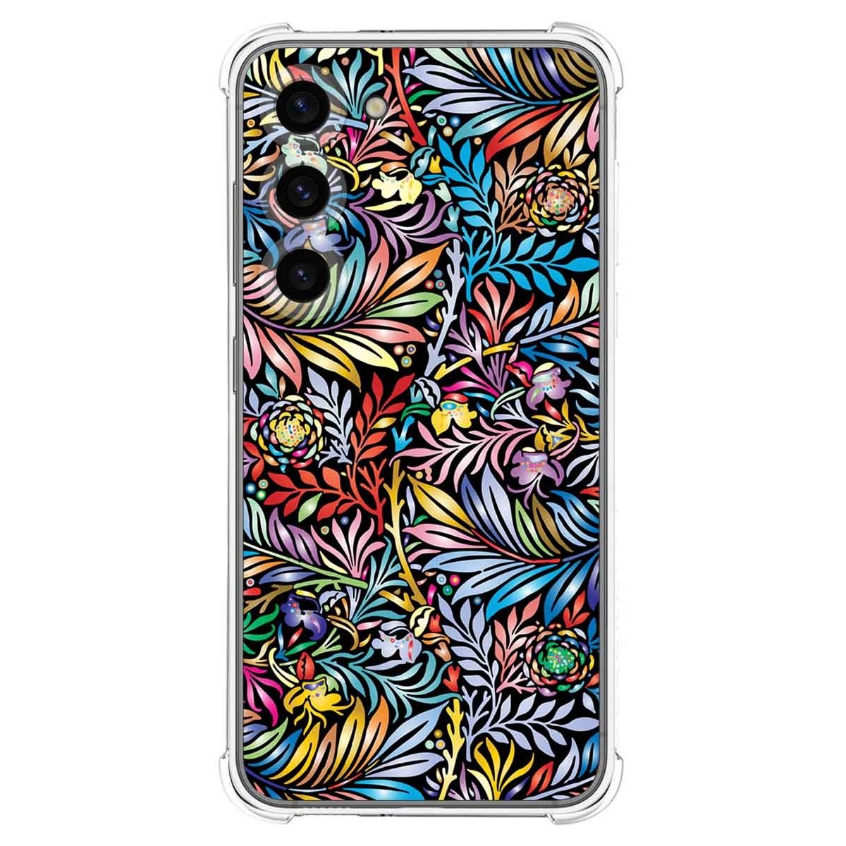 Funda Silicona Antigolpes para Samsung Galaxy S23 5G diseño Flores 04 Dibujos
