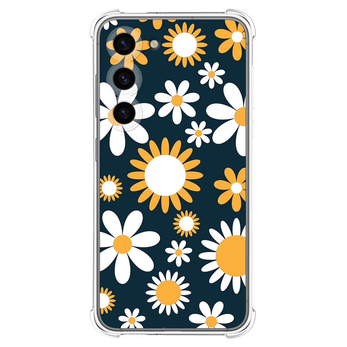 Funda Silicona Antigolpes para Samsung Galaxy S23 5G diseño Flores 08 Dibujos