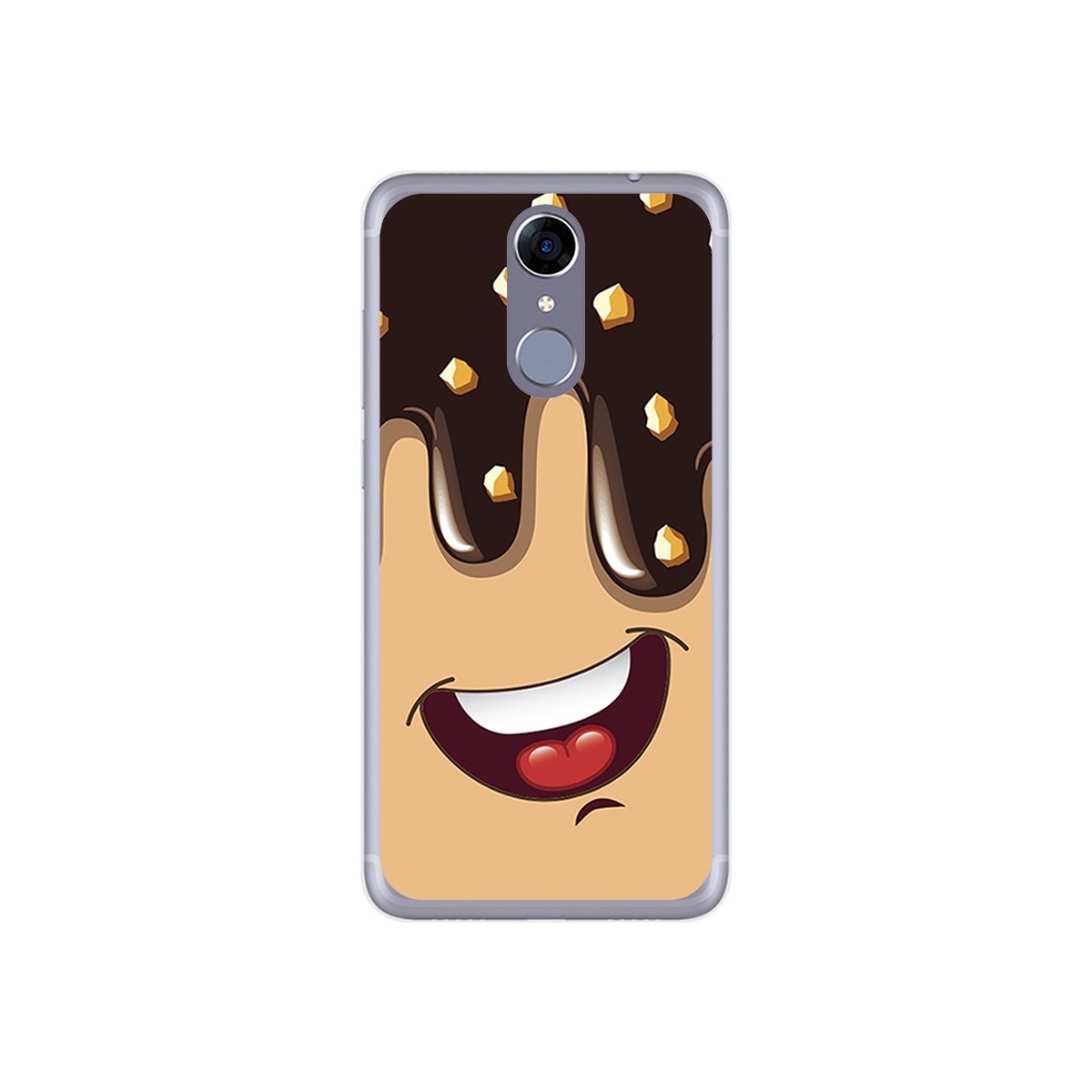 Funda Gel Tpu para Cubot Note Plus Diseño Helado Chocolate Dibujos