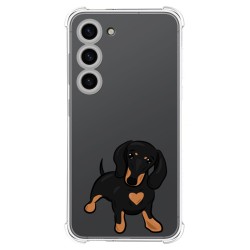 Funda Silicona Antigolpes para Samsung Galaxy S23 5G diseño Perros 04 Dibujos