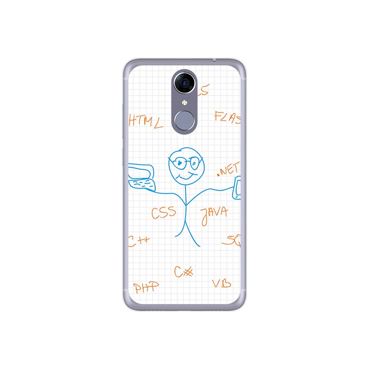 Funda Gel Tpu para Cubot Note Plus Diseño Informatico Dibujos