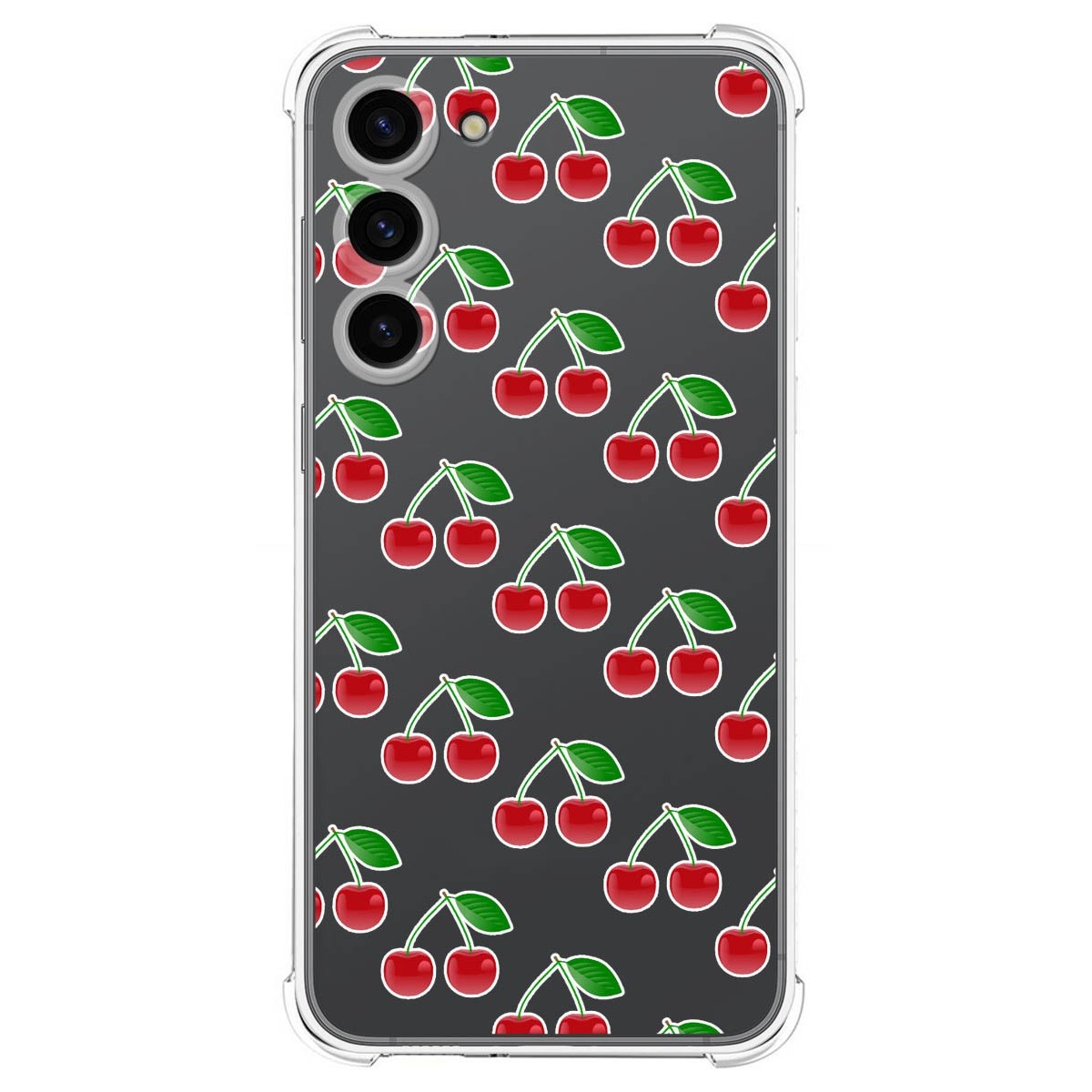 Funda Silicona Antigolpes para Samsung Galaxy S23+ Plus 5G diseño Cerezas Dibujos