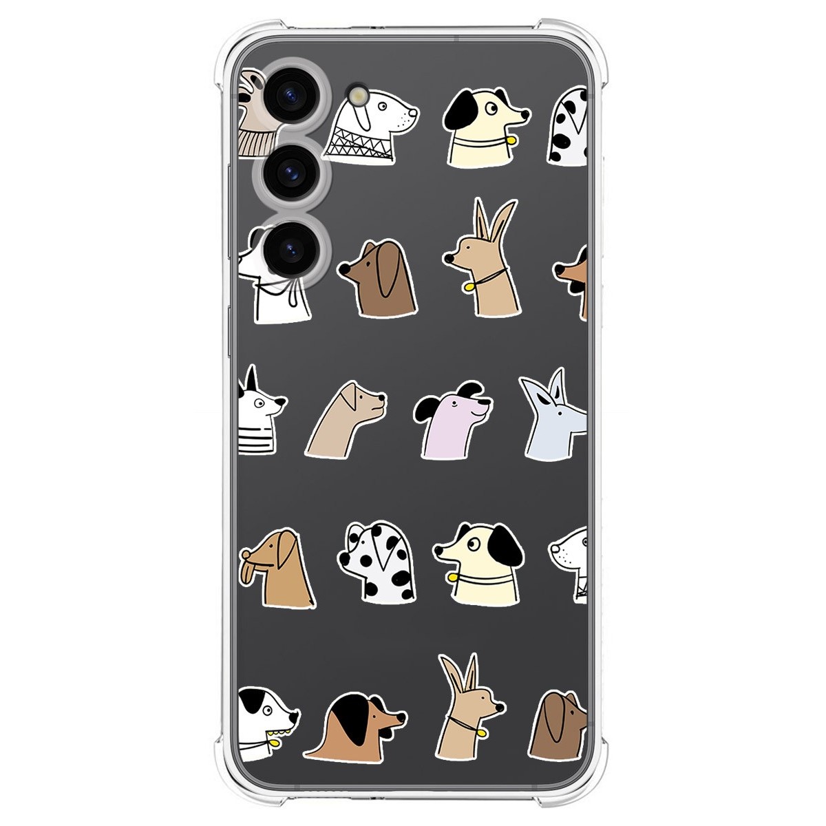 Funda Silicona Antigolpes para Samsung Galaxy S23+ Plus 5G diseño Perros Dibujos