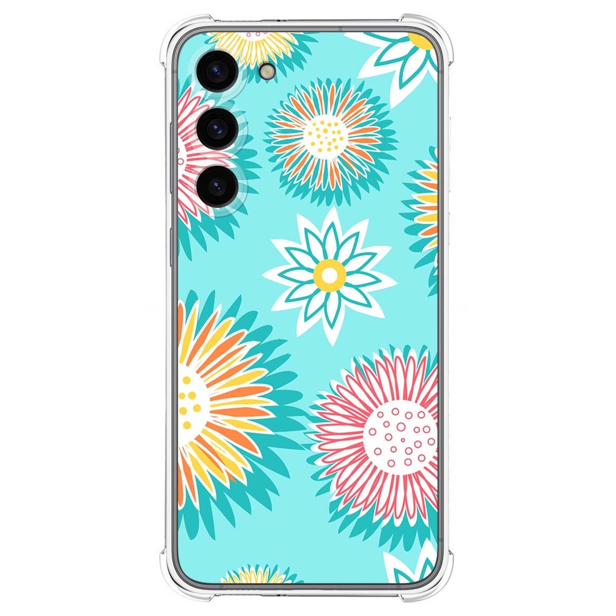 Funda Silicona Antigolpes para Samsung Galaxy S23+ Plus 5G diseño Flores 05 Dibujos