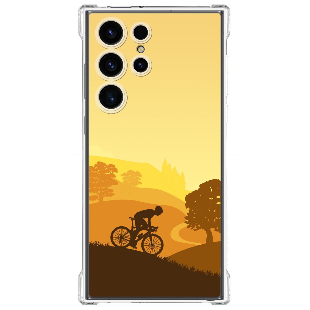 Funda Silicona Antigolpes para Samsung Galaxy S23 Ultra 5G diseño Ciclista Dibujos