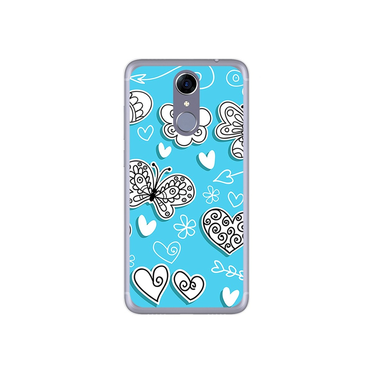 Funda Gel Tpu para Cubot Note Plus Diseño Mariposas Dibujos