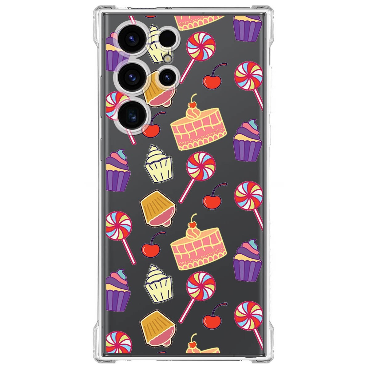 Funda Silicona Antigolpes para Samsung Galaxy S23 Ultra 5G diseño Dulces 01 Dibujos