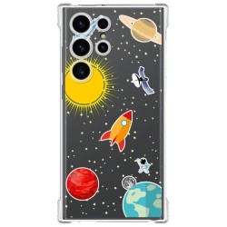Funda Silicona Antigolpes para Samsung Galaxy S23 Ultra 5G diseño Espacio Dibujos