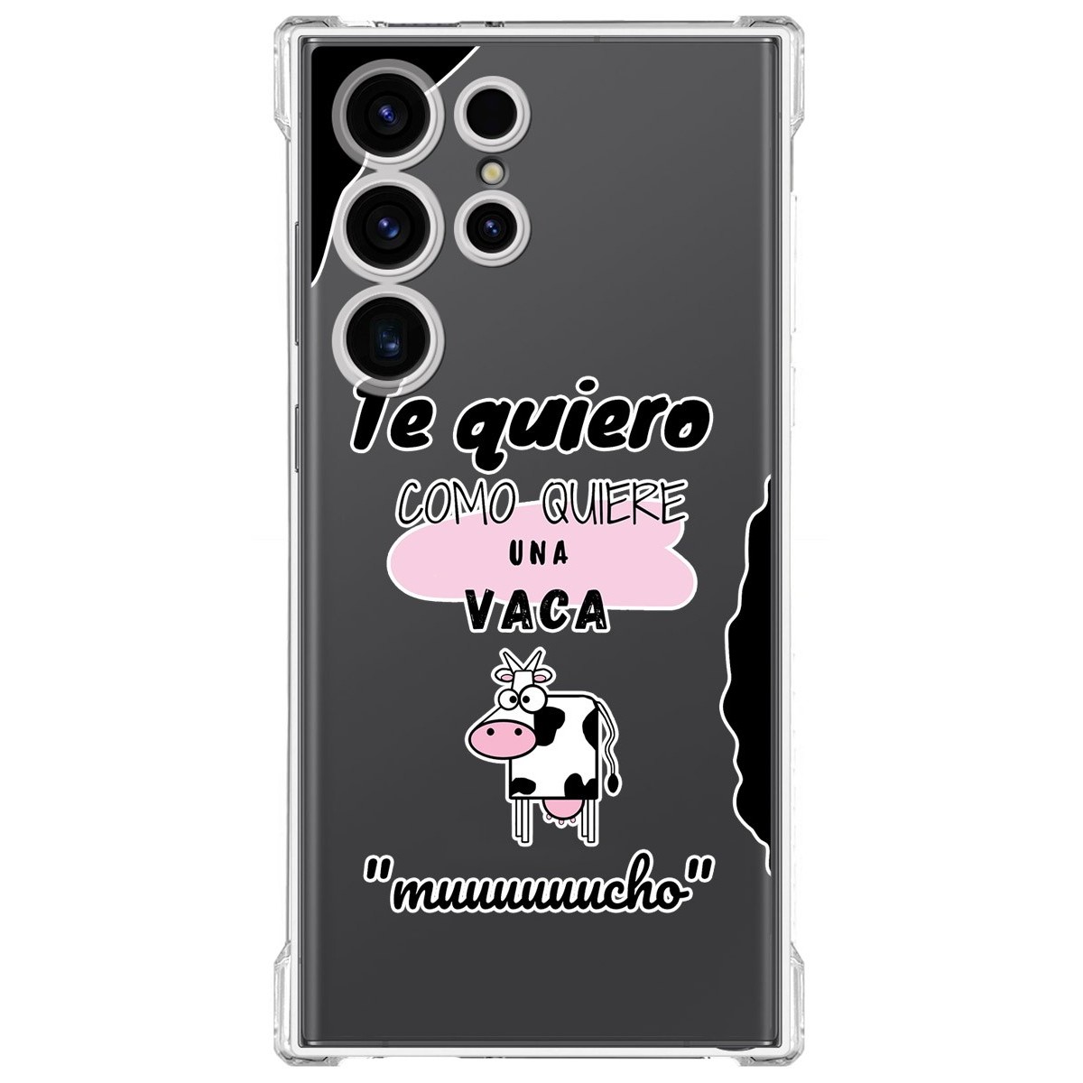 Funda Silicona Antigolpes para Samsung Galaxy S23 Ultra 5G diseño Vaca Dibujos