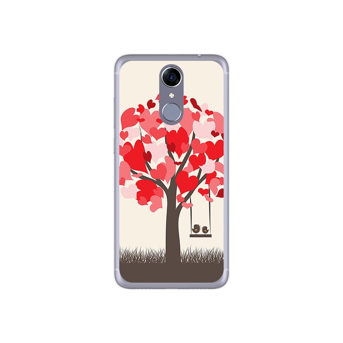 Funda Gel Tpu para Cubot Note Plus Diseño Pajaritos Dibujos