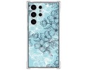 Funda Silicona Antigolpes para Samsung Galaxy S23 Ultra 5G diseño Flores 03 Dibujos