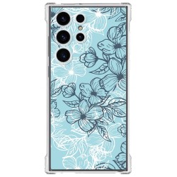 Funda Silicona Antigolpes para Samsung Galaxy S23 Ultra 5G diseño Flores 03 Dibujos