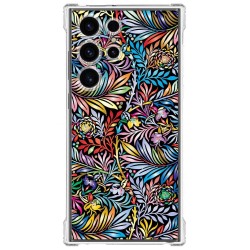 Funda Silicona Antigolpes para Samsung Galaxy S23 Ultra 5G diseño Flores 04 Dibujos