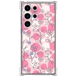 Funda Silicona Antigolpes para Samsung Galaxy S23 Ultra 5G diseño Flores 07 Dibujos