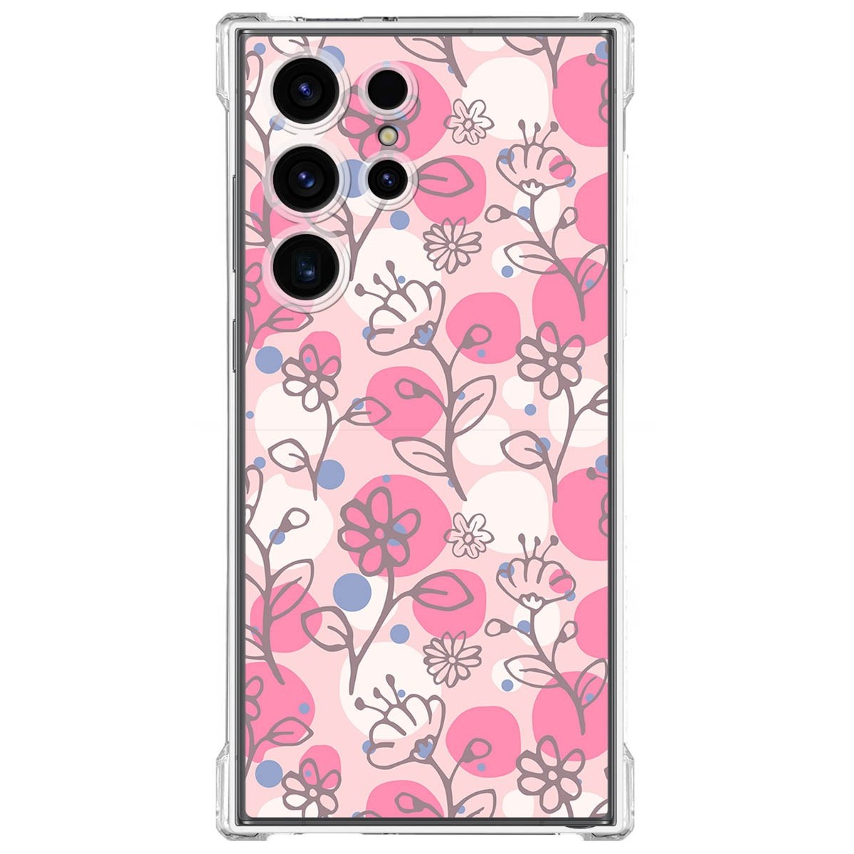 Funda Silicona Antigolpes para Samsung Galaxy S23 Ultra 5G diseño Flores 07 Dibujos