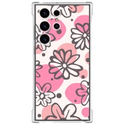 Funda Silicona Antigolpes para Samsung Galaxy S23 Ultra 5G diseño Flores 09 Dibujos