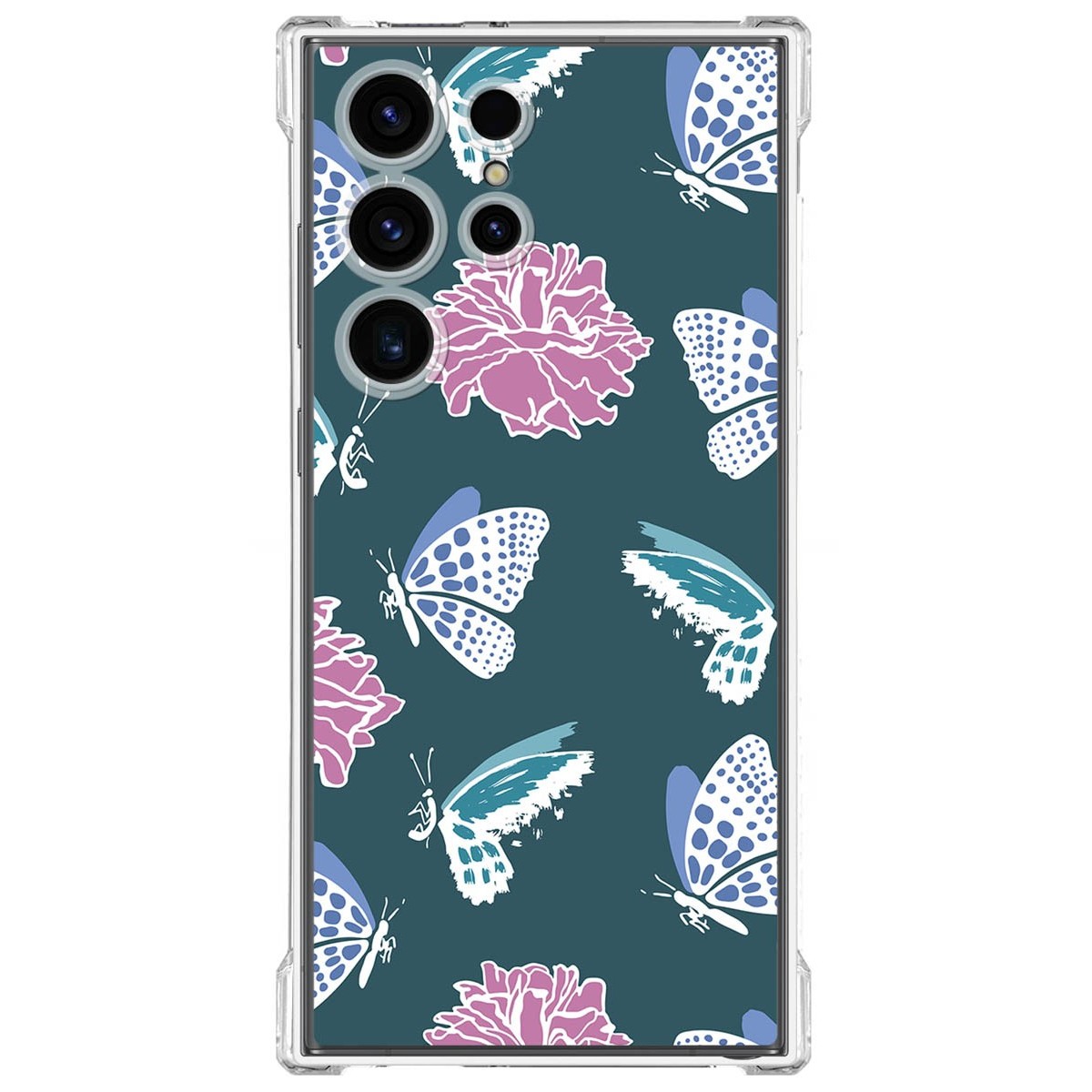 Funda Silicona Antigolpes para Samsung Galaxy S23 Ultra 5G diseño Flores 10 Dibujos