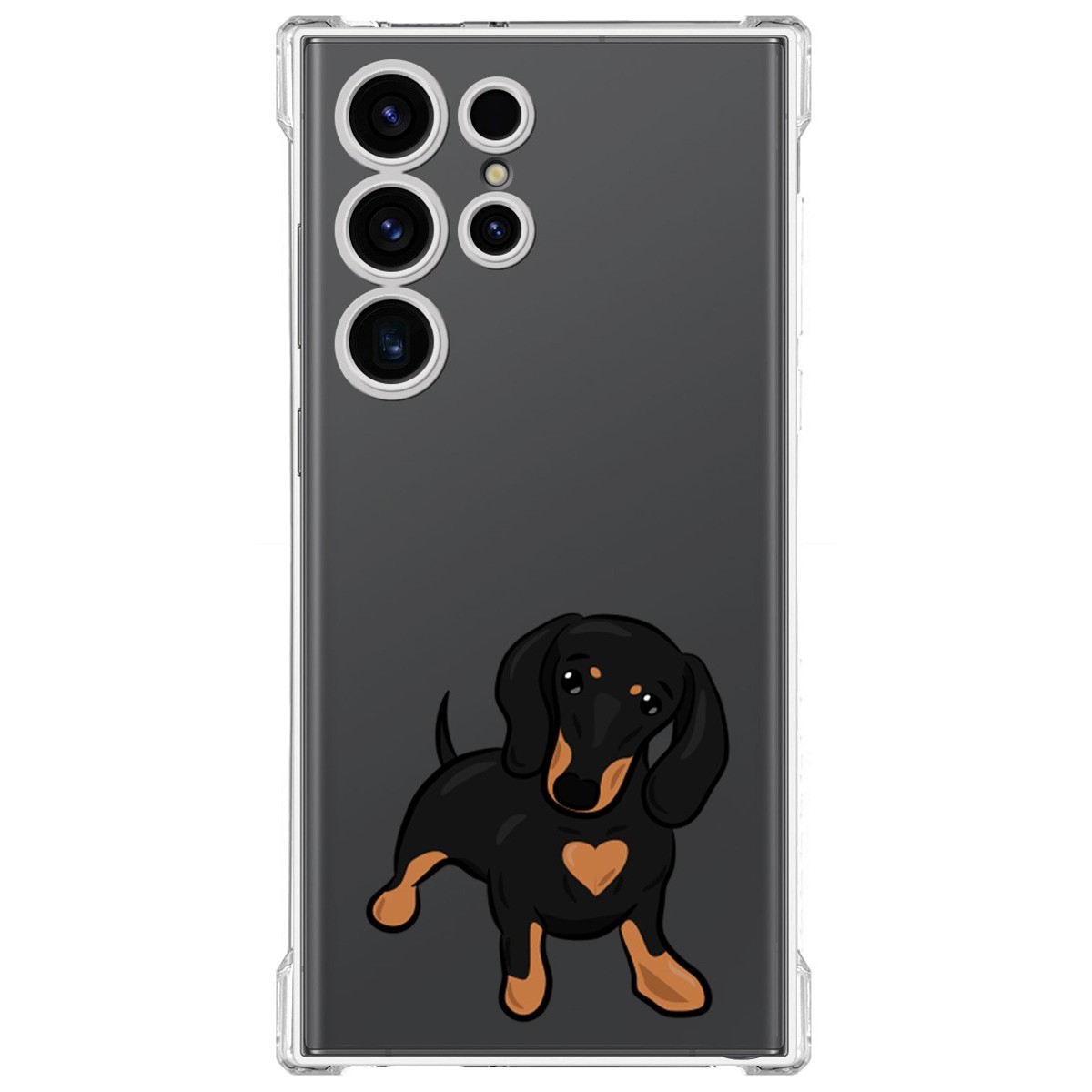 Funda Silicona Antigolpes para Samsung Galaxy S23 Ultra 5G diseño Perros 04 Dibujos