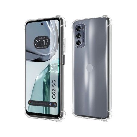 Funda Silicona Antigolpes Transparente para Motorola Moto G62 5G