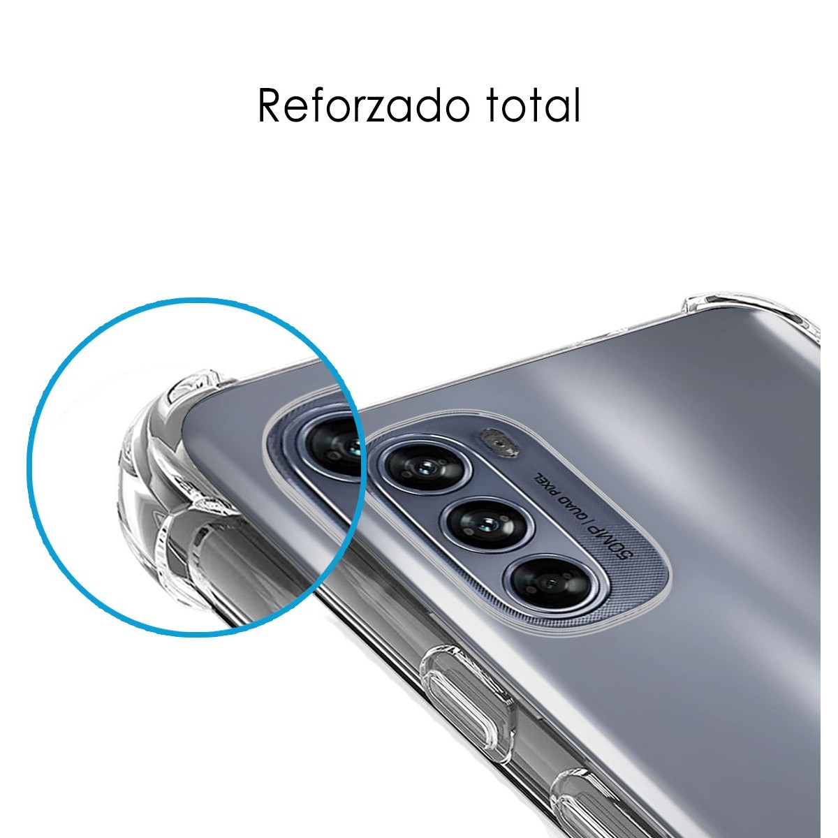 Funda Silicona Antigolpes Transparente para Motorola Moto G62 5G