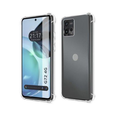 Funda Silicona Antigolpes Transparente para Motorola Moto G72 4G