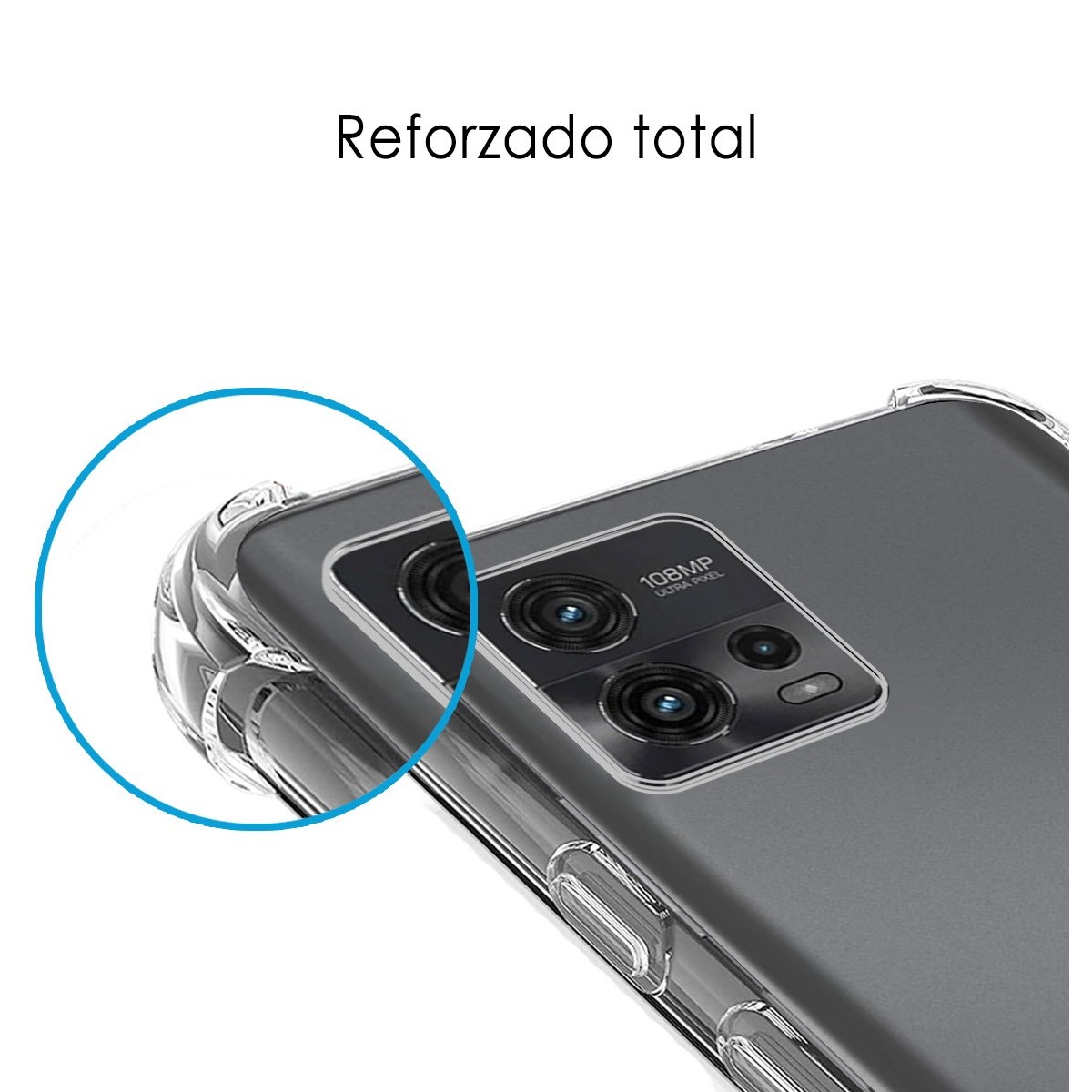 Funda Silicona Antigolpes Transparente para Motorola Moto G72 4G