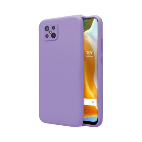 Funda Silicona Líquida Ultra Suave para Oppo Reno 4Z 5G color Morada