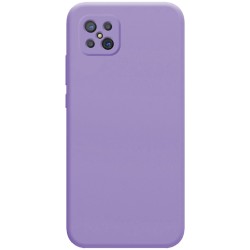 Funda Silicona Líquida Ultra Suave para Oppo Reno 4Z 5G color Morada 2