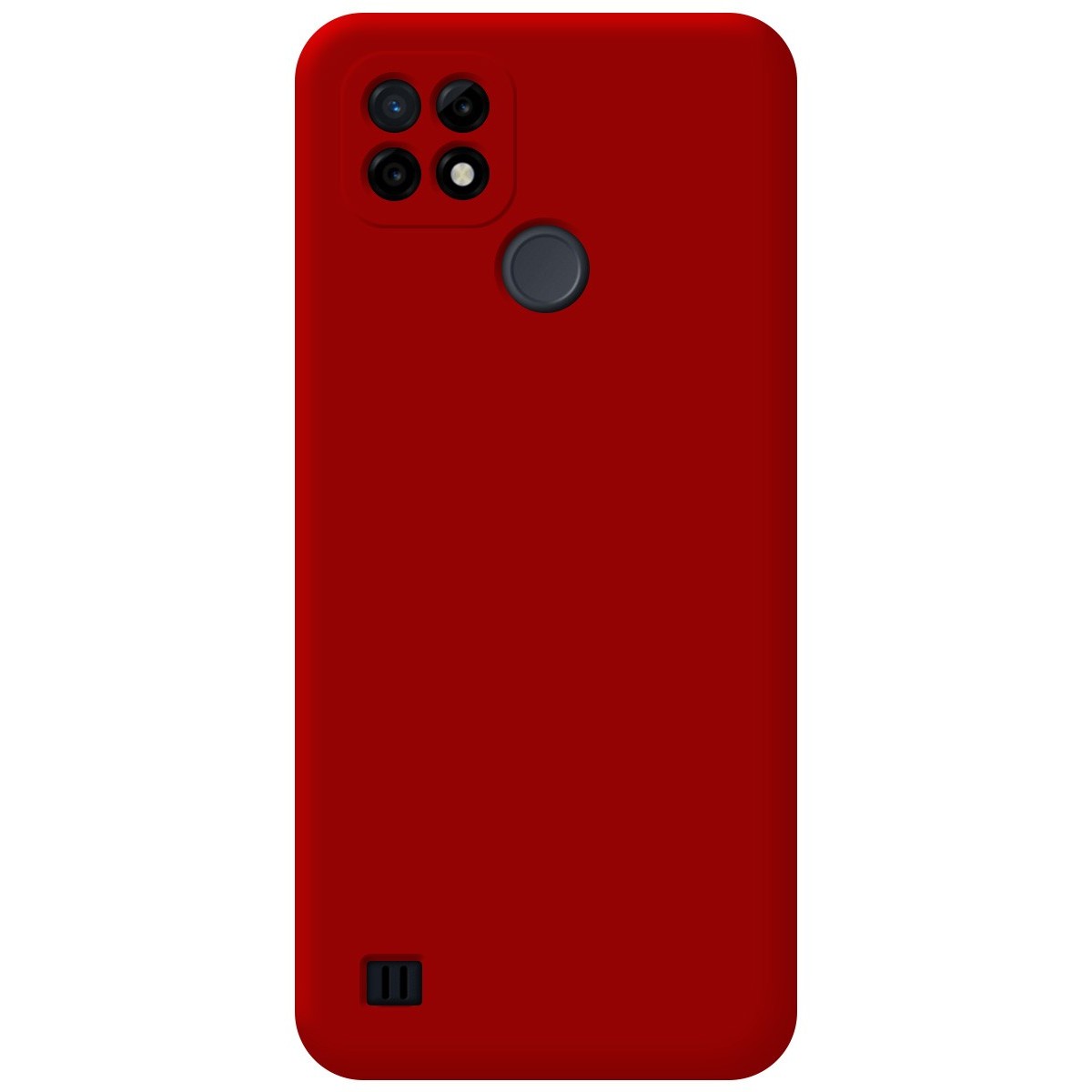 Funda Silicona Líquida Ultra Suave para Realme C21Y / C25Y color Roja