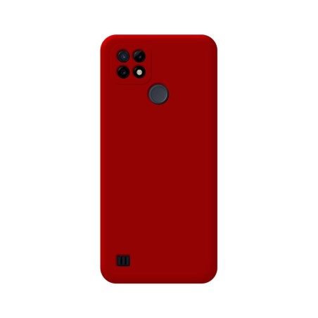 Funda Silicona Líquida Ultra Suave para Realme C21Y / C25Y color Roja