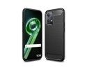 Funda Gel Tpu Tipo Carbon Negra para Realme 9 Pro 5G