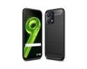 Funda Gel Tpu Tipo Carbon Negra para Realme 9 4G