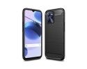 Funda Gel Tpu Tipo Carbon Negra para Realme C35