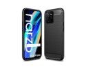 Funda Gel Tpu Tipo Carbon Negra para Realme Narzo 50A Prime