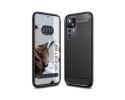 Funda Gel Tpu Tipo Carbon Negra para Xiaomi 12T / 12T Pro 5G