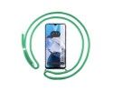 Funda Colgante Transparente para Motorola Moto E22 / E22i con Cordon Verde Agua