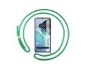 Funda Colgante Transparente para Motorola Moto G72 4G con Cordon Verde Agua